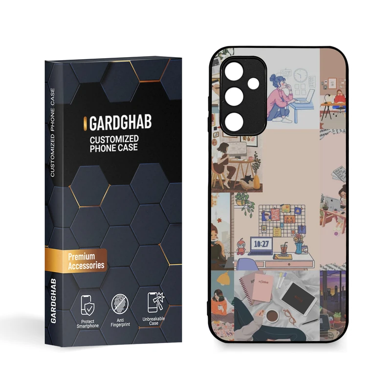  کاور گارد قاب مدل دخترانه مناسب برای گوشی موبایل سامسونگ Galaxy A14 