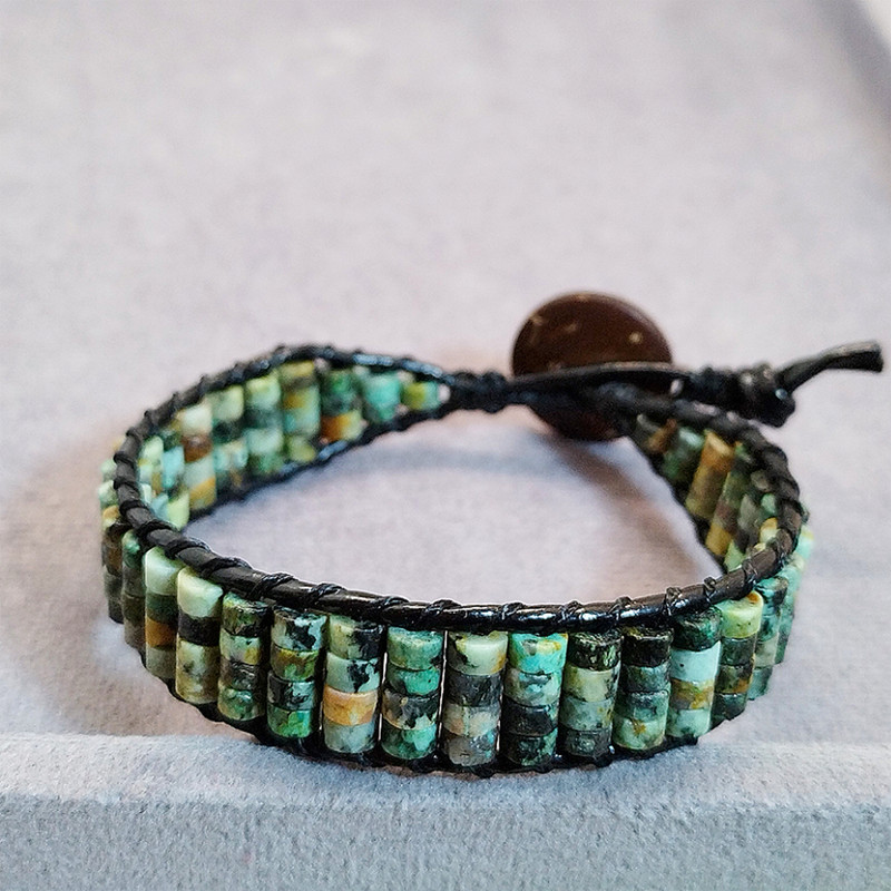 دستبند مردانه مدل سنگ فیروزه دستبند مردانه مدل سنگ فیروزه