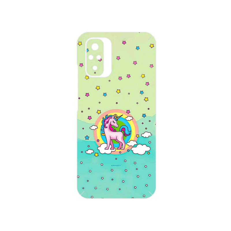 برچسب پوششی ماهوت مدل Rainbow unicorn adventure مناسب برای گوشی موبایل شیائومی Redmi Note 10s