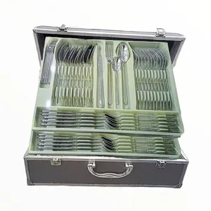 سرویس قاشق و چنگال 132 پارچه یونیک مدل دونا 18/10