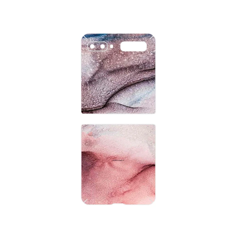 برچسب پوششی ماهوت مدل Smoky pink marble مناسب برای گوشی موبایل سامسونگ Galaxy Z Flip