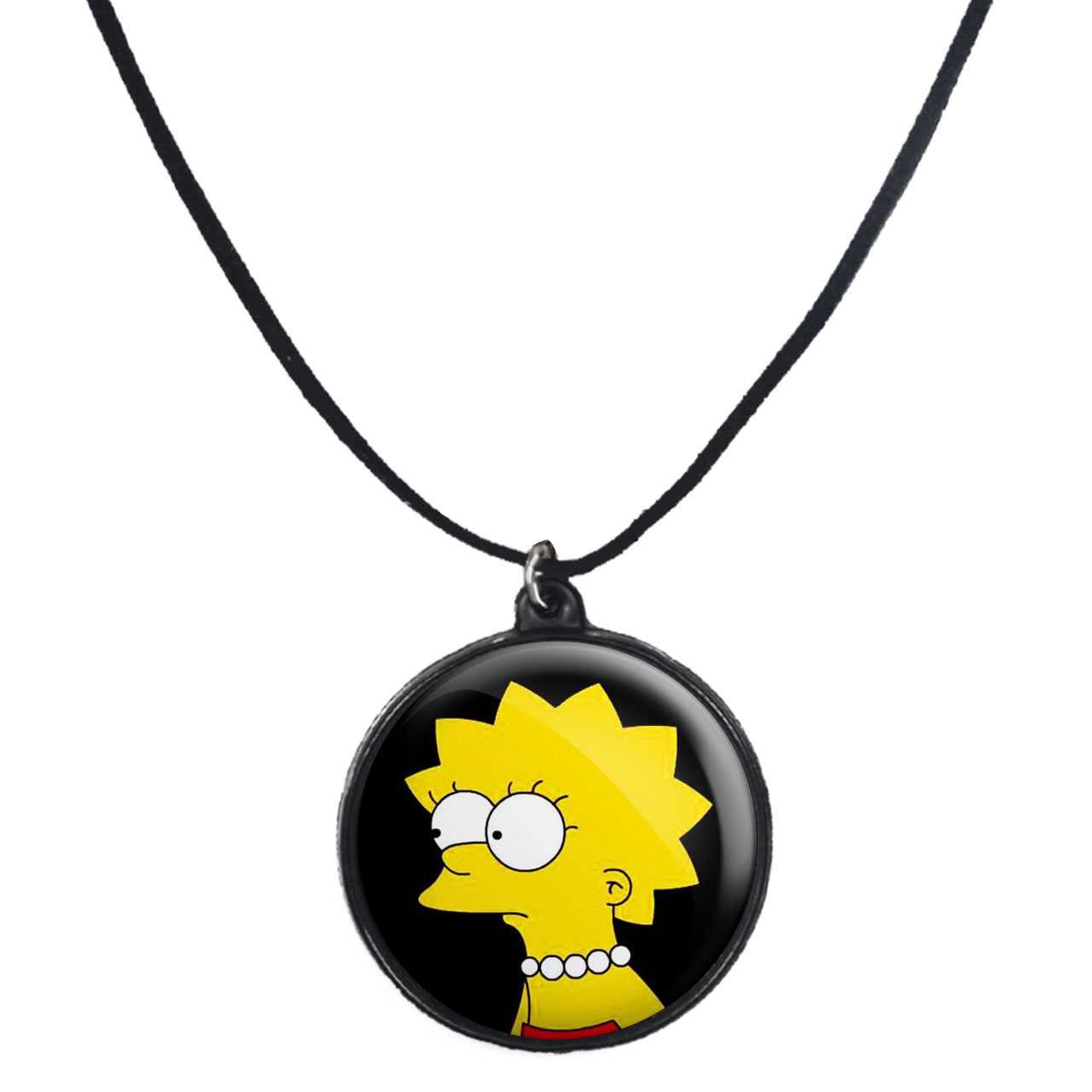 گردنبند پرمانه طرح سیمپسون ها کد pmb.1762 مدل دو طرفه