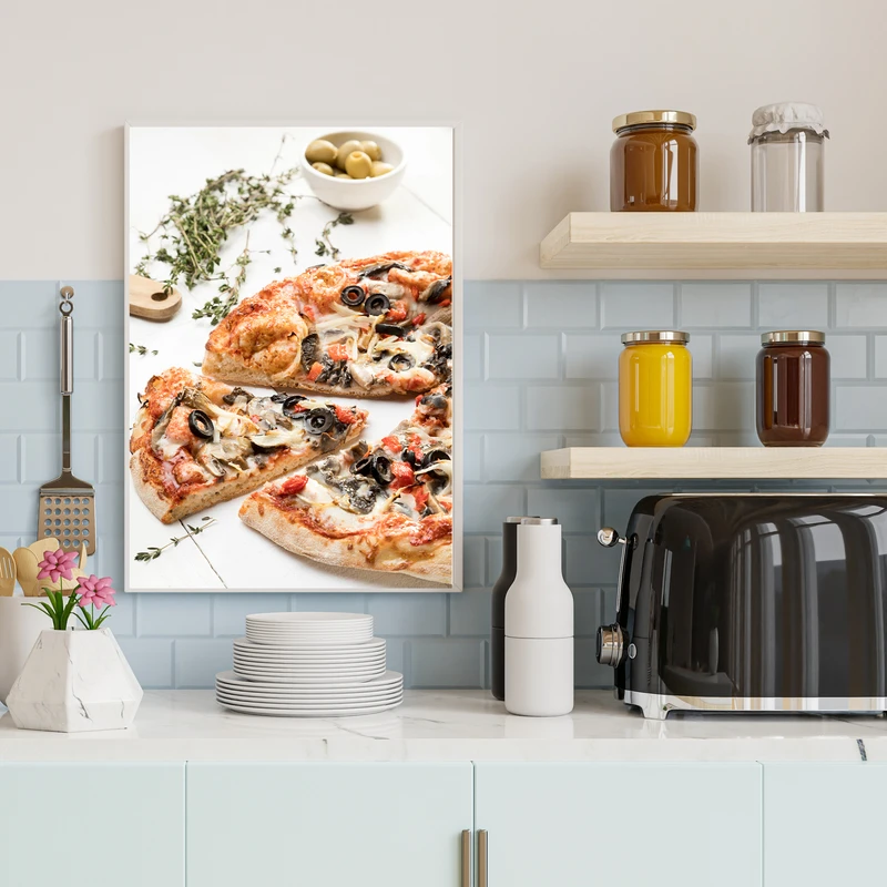 تابلو مدل دکوراتیو طرح پیتزا کد 0707