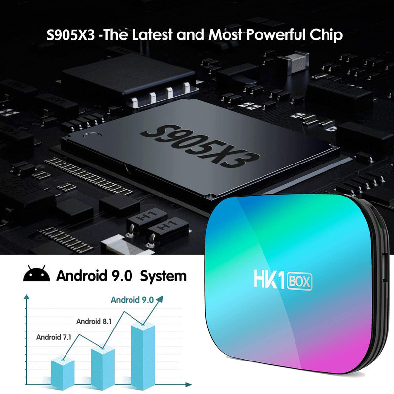 اندروید باکس اچ کی وان مدل HK1 BOX 8K 4/64GB