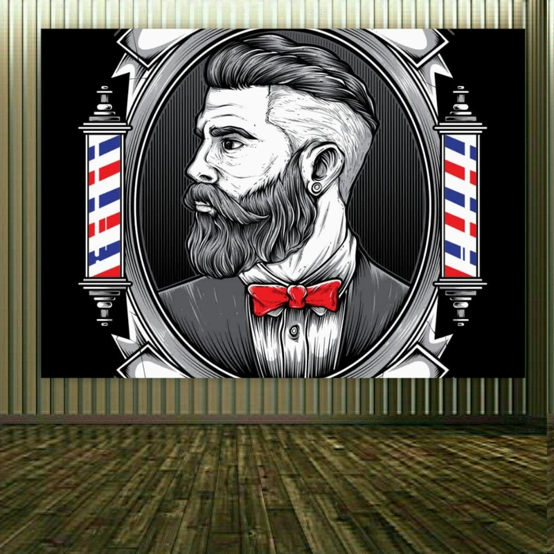 پوستر دیواری طرح آرایشگاه مردانه کد BK1946