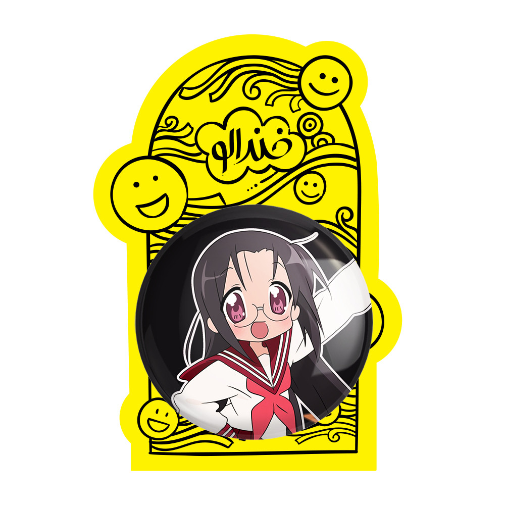 آینه جیبی خندالو مدل هیوری انیمه Lucky Star  کد 23597