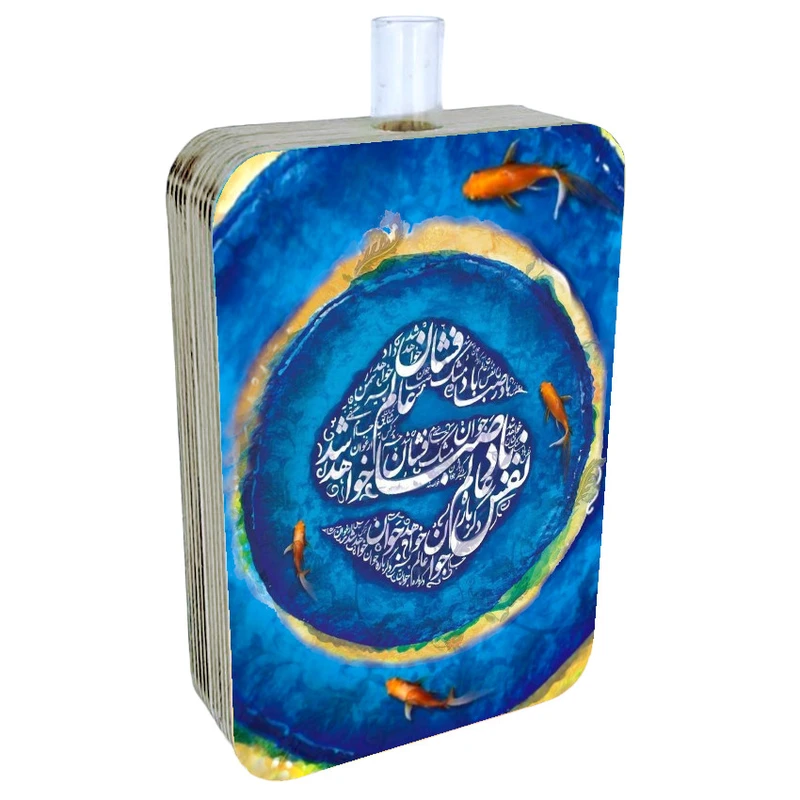 گلدان دکوری طرح دو رو مدل نوروز ایرانی کد FPW173