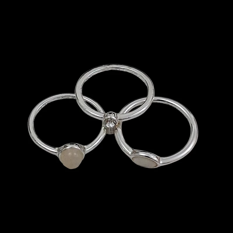 انگشتر زنانه مدل E3099 مجموعه 3 عددی