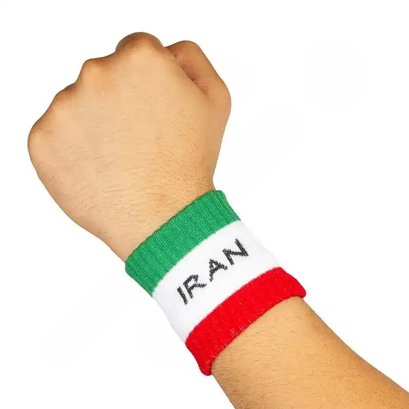مچ بند ورزشی مدل هواداری فوتبال تیم ملی ایران NK-6170 مجموعه دو عددی