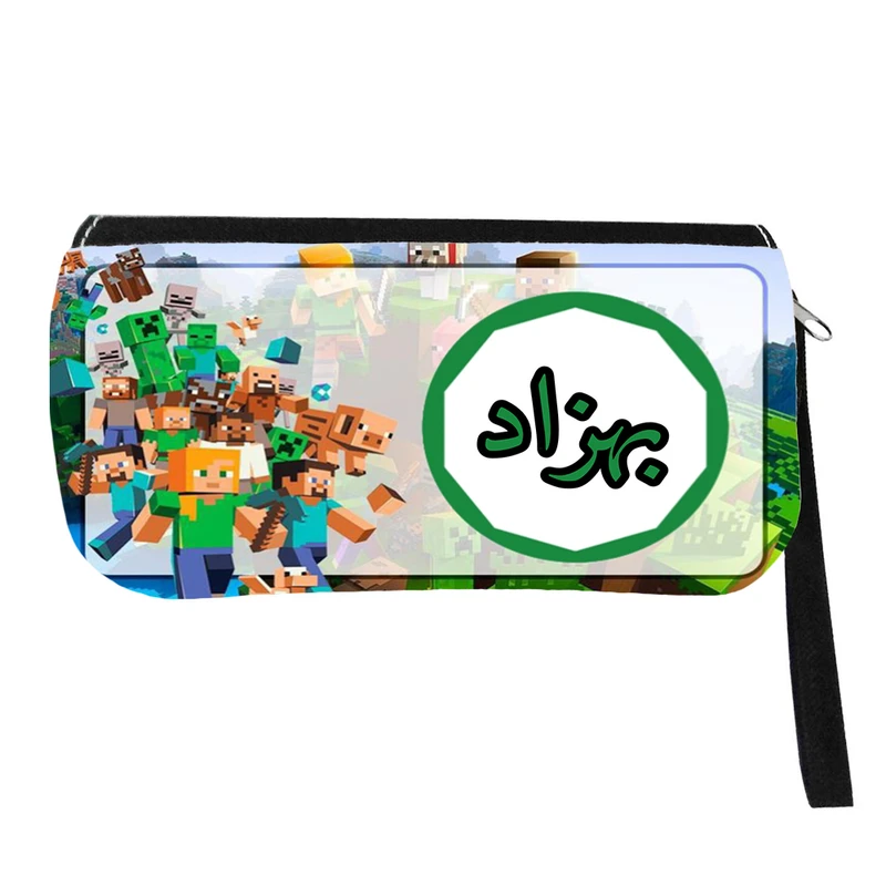 جامدادی مدل اسم شخصی طرح ماینکرافت اسم بهزاد کد 0564