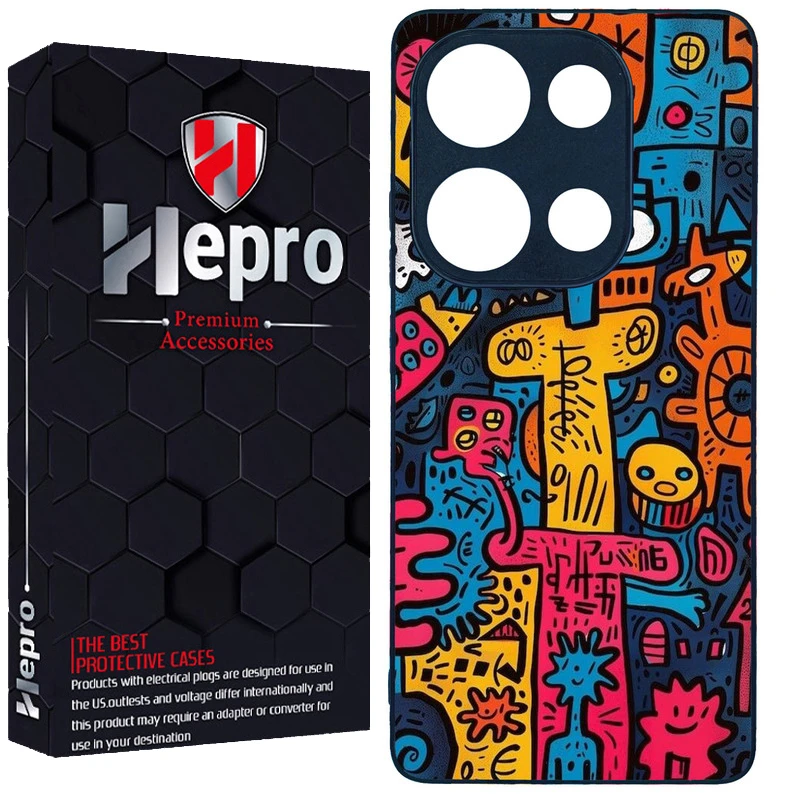 کاور هپرو طرح فانتزی مدل TPU مناسب برای گوشی موبایل شیائومی REDMI NOTE 13 PRO 4G