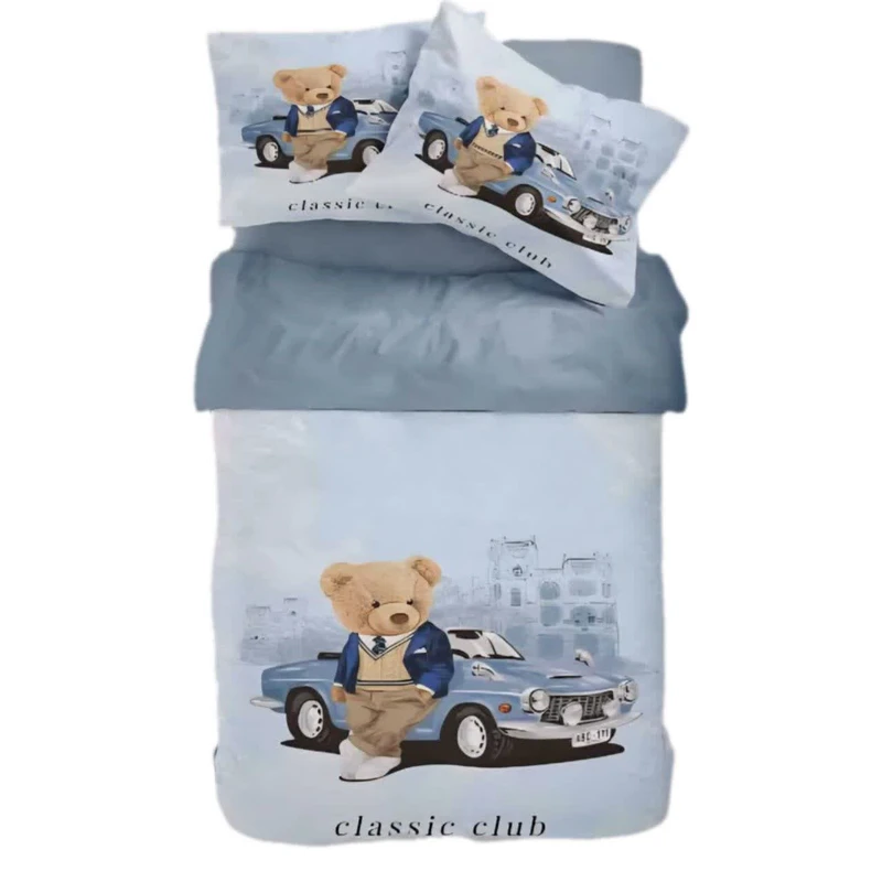 سرویس خواب 1 نفر 4 تکه مدل پسرانه خرس 120 کد 187