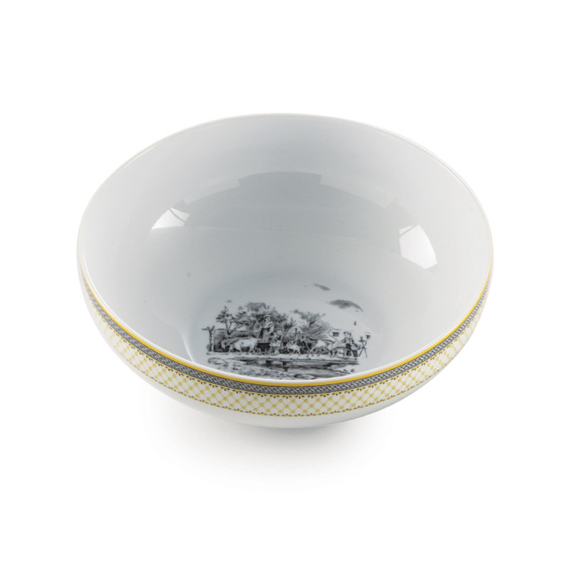 پیاله چینی زرین ایران مدل ایتالیا اف 26 ویلیج درجه 3