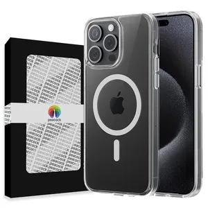 Peacock Clear Magsafe Cover For Apple iPhone 15 Pro Max