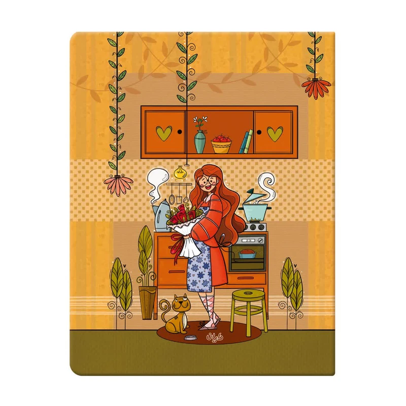 دفتر کلاسوری 80 برگ دایان مدل حاشیه دار کد 9-423