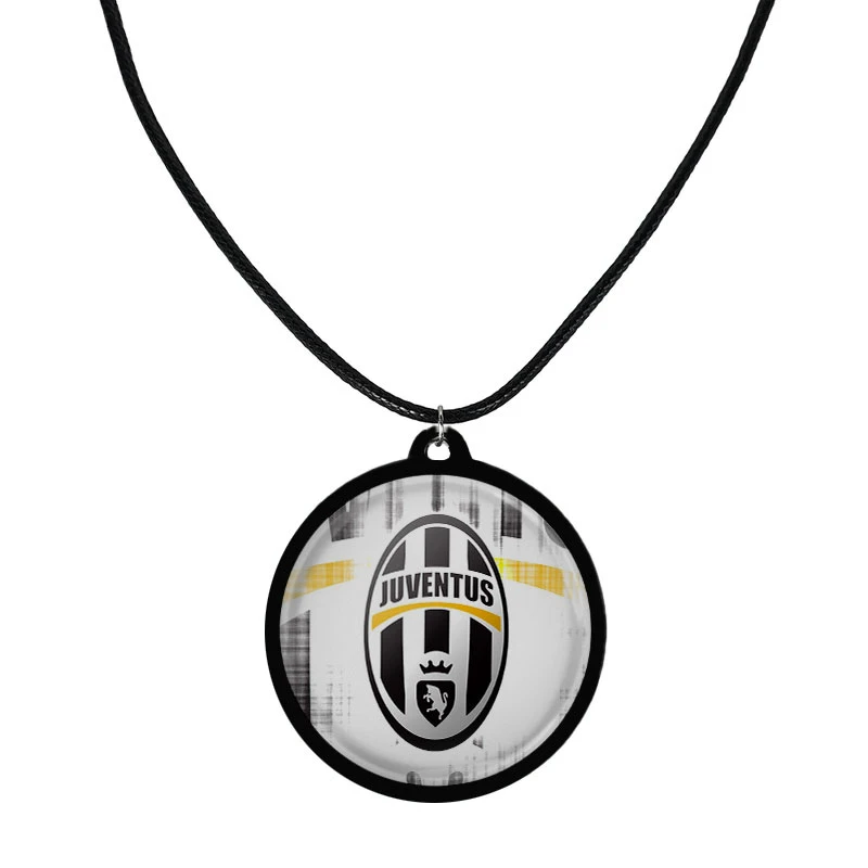 گردنبند مدل دو طرفه طرح باشگاه فوتبال یوونتوس ایتالیا مدل S4112