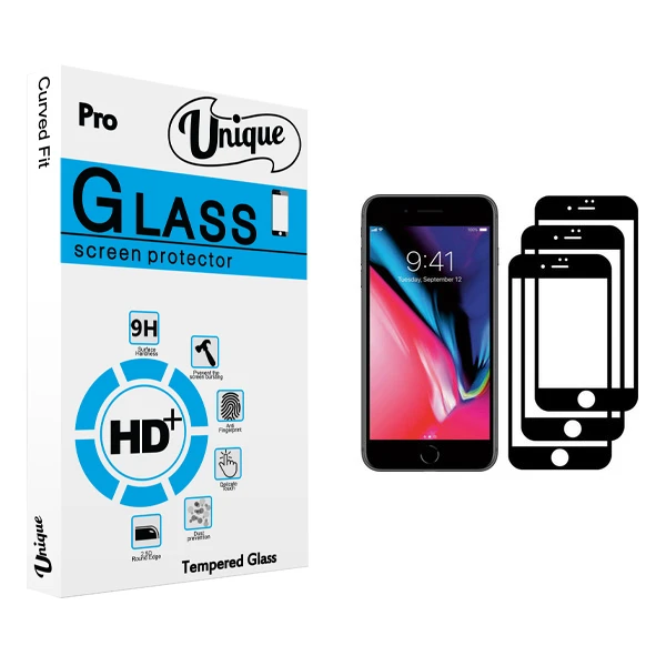 محافظ صفحه نمایش يونيک مدل +Clear مناسب برای گوشی موبایل اپل iPhone 7 Plus بسته سه عددی