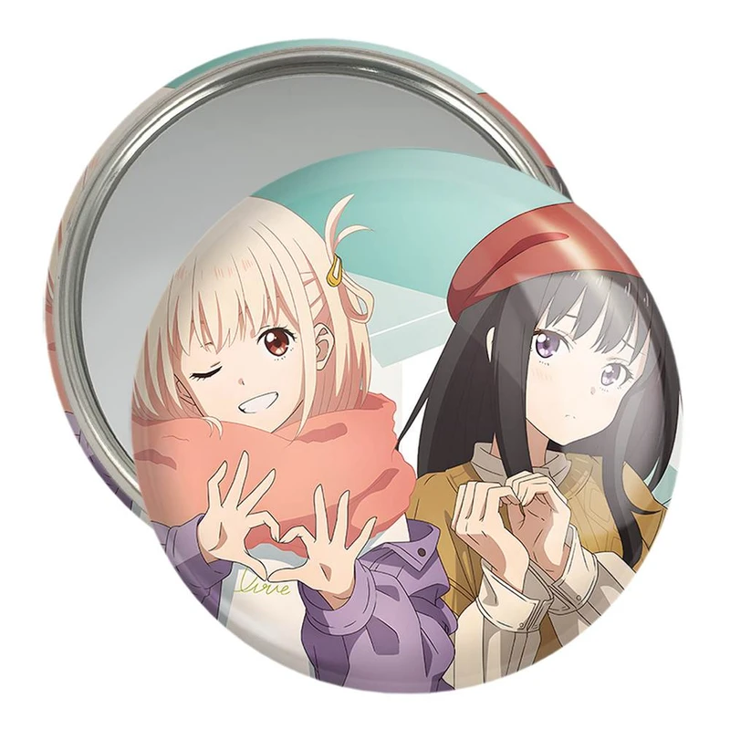 آینه جیبی خندالو مدل تاکینا و چیساتو انیمه لیکوریس ریکویل کد 23091