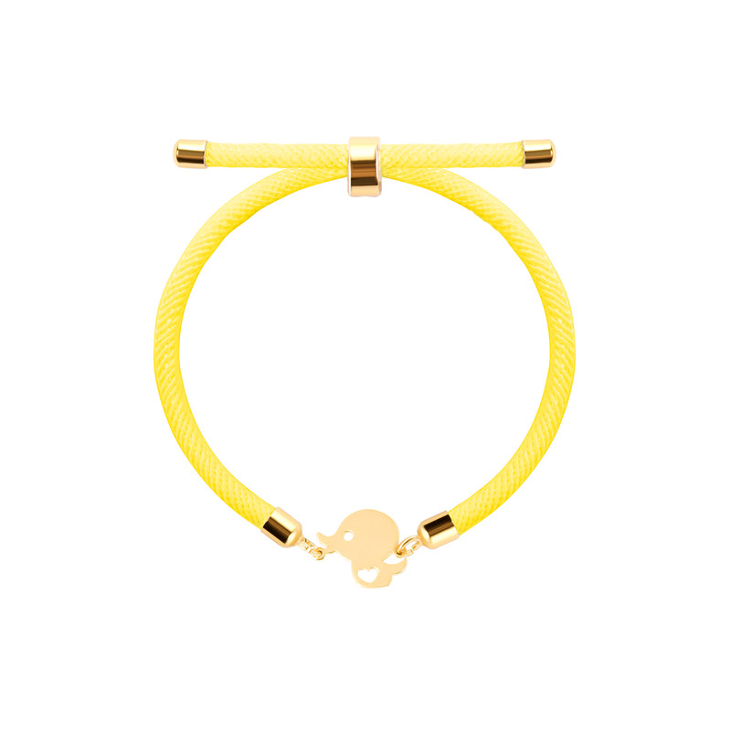 دستبند طلا عیار 18 زنانه پرسته مدل اردک