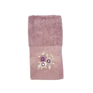 حوله دستی بیلیندا طرح گل کد 5405 سایز 45x85 سانتی متر