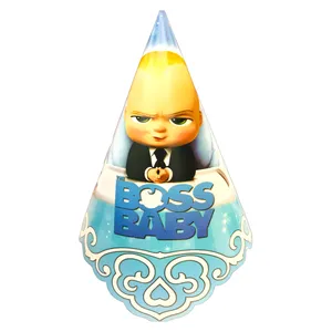 کلاه تولد مسترتم طرح بچه رئیس پلاس بسته 6 عددی