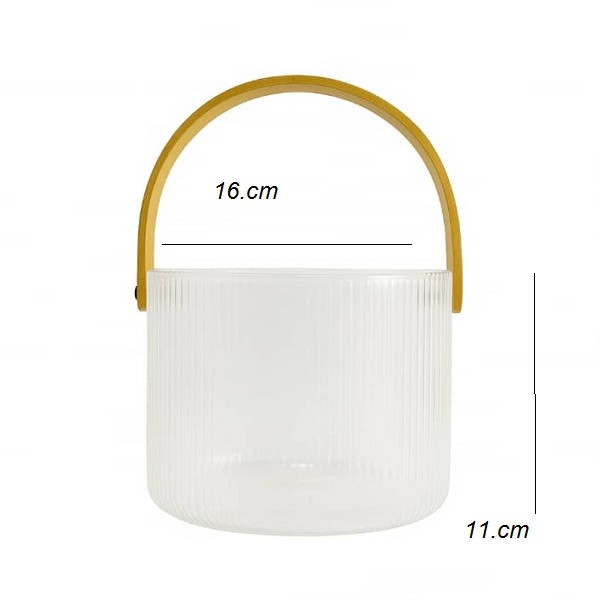 ظرف یخ مدل شیاردار دسته بامبو کد RX-2026