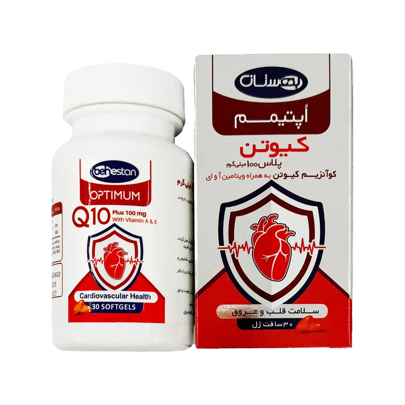 کپسول کیوتن پلاس 100 میلی گرم  بهستان دارو بسته 30 عددی