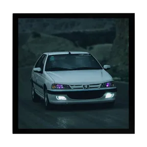 تابلو بکلیت طرح ماشین و خودرو پژو پارس مدل b-po1524 فریم مشکی