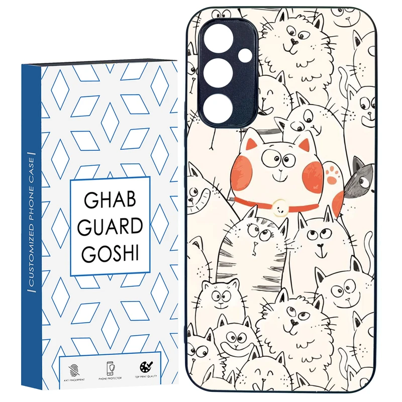 کاور قاب گارد گوشی طرح گربه کد TPU-024 مناسب برای گوشی موبایل سامسونگ Galaxy A34
