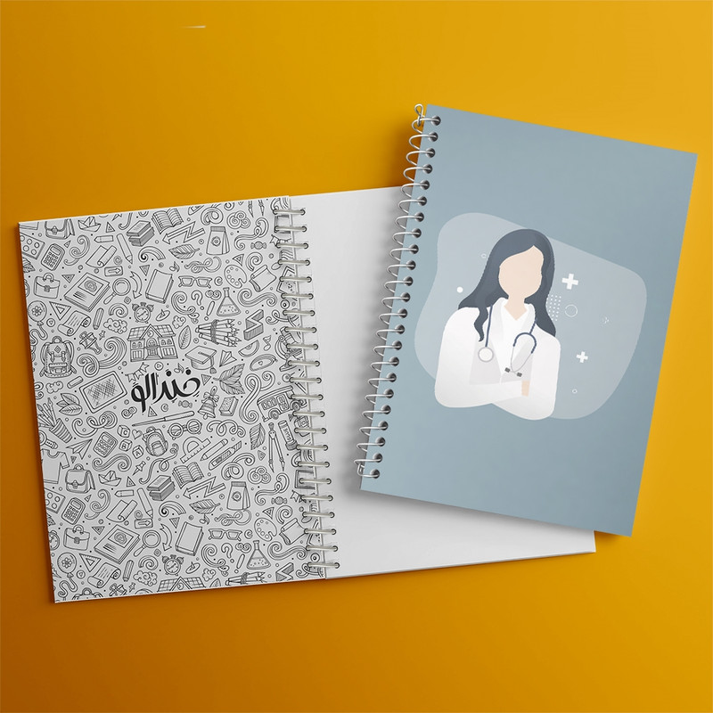 دفتر مشق 100 برگ خندالو طرح دکتر کد F2790