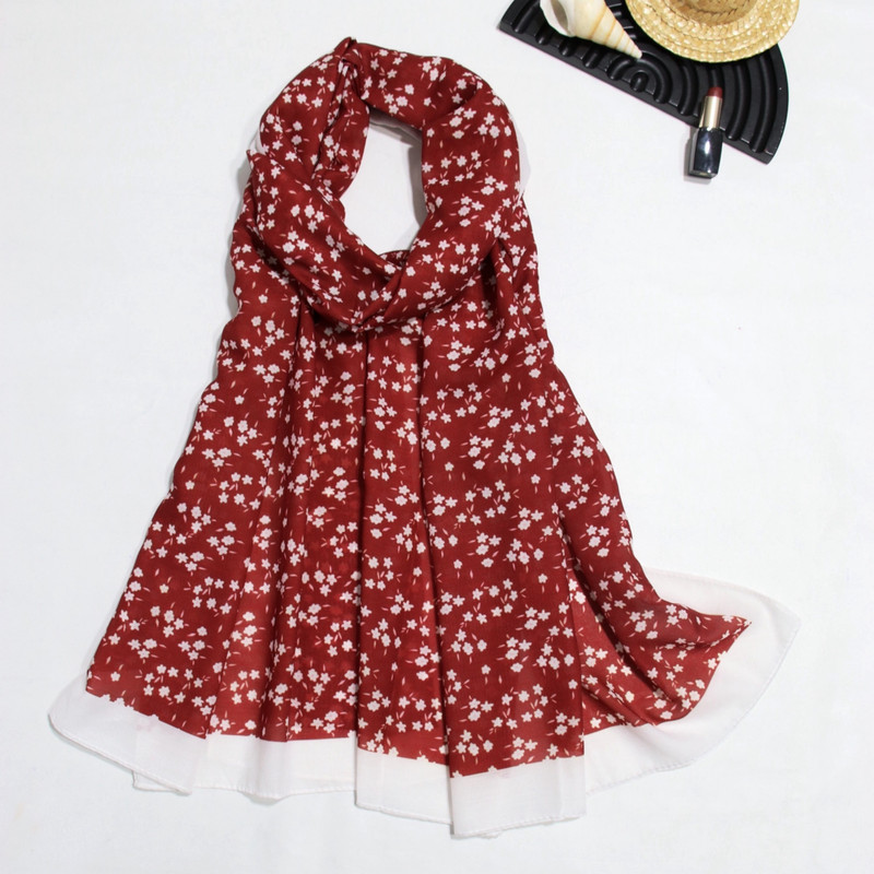 شال زنانه مدل نخی جدید طرح گل گلی کد ana-7063