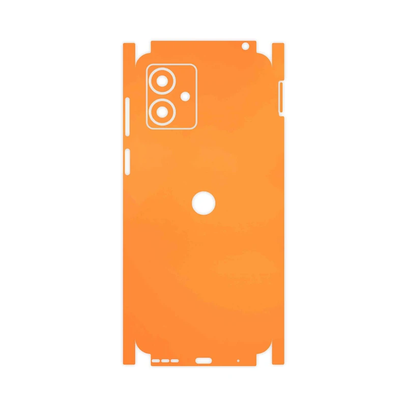برچسب پوششی ماهوت مدل Matte-Orange-FullSkin مناسب برای گوشی موبایل موتورولا Moto G14