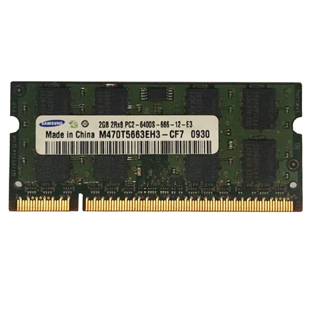 رم لپ تاپ DDR2 تک کاناله 800 مگاهرتز CL6 سامسونگ مدل M470T5663EH3-CF7 ظرفیت 2 گیگابایت