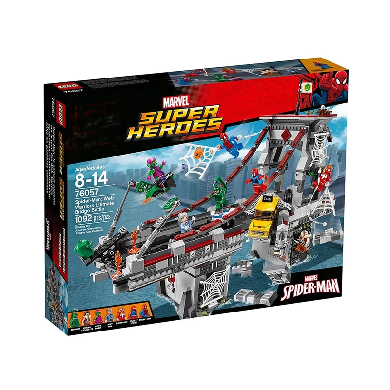 ساختنی 1092 تکه مدل  Spider Man Web Warriors Ultimate Bridge Battle کد 76057