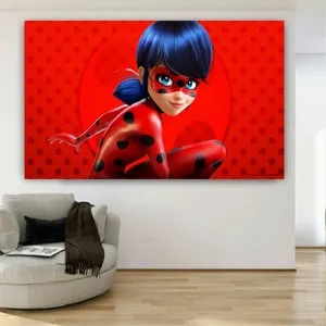 تابلو شاسی کودک طرح دختر کفشدوزک مدل SDT107