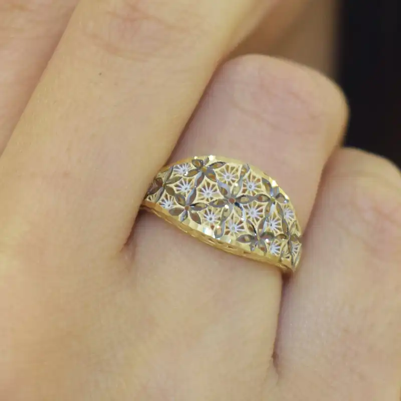 انگشتر طلا 18 عیار زنانه طلای مستجابی مدل 670157