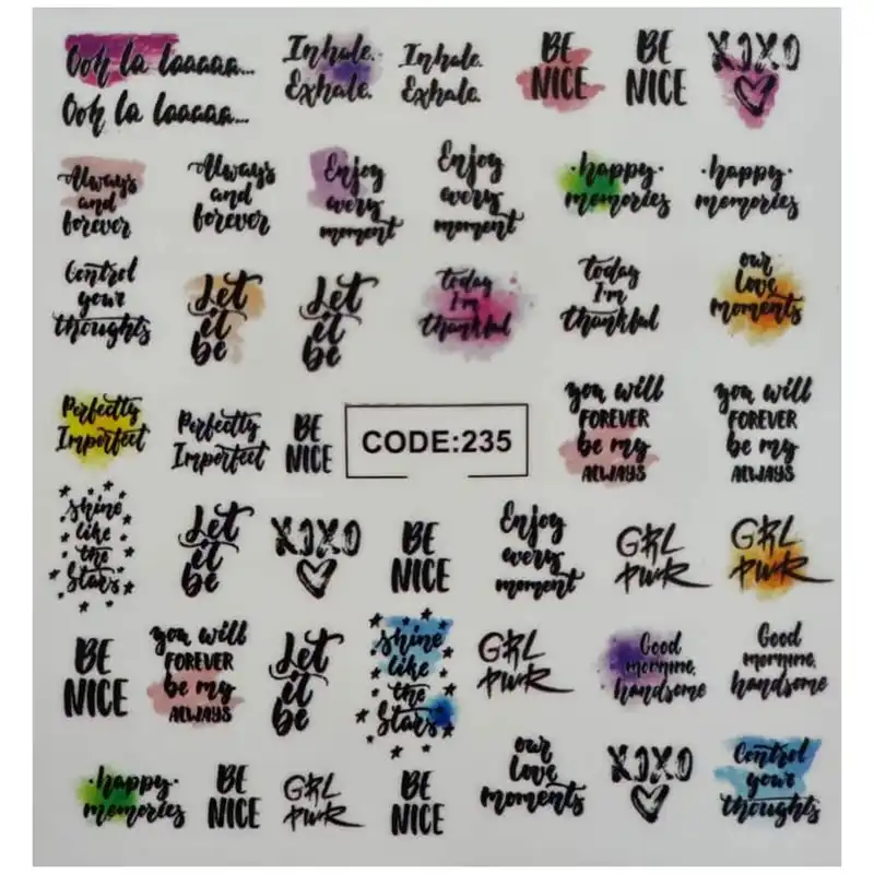 لنز ناخن مدل CODE235