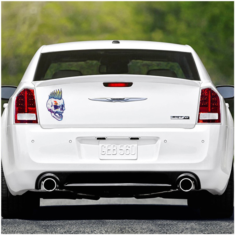 برچسب بدنه خودرو طرح اسکلت رنگی کد 01