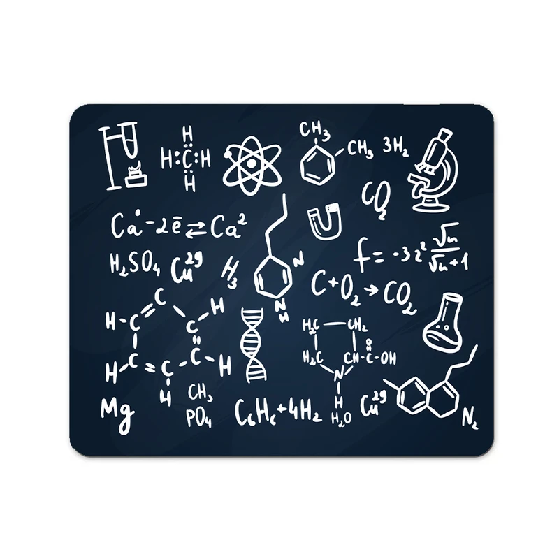 ماوس پد پاد آفرین مدل شیمی دبیرستان شیمیدان مهندس شیمی کد P458 سایز 19*24 سانتی متر