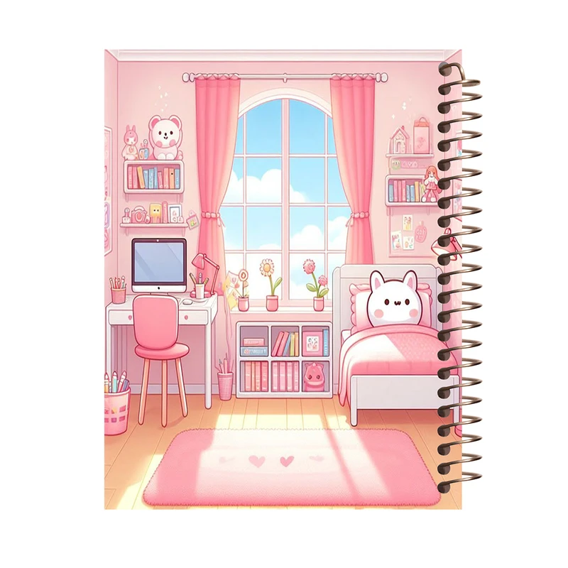 دفتر شکرگزاری 60 برگ طرح دخترانه مدل فانتزی کد T125