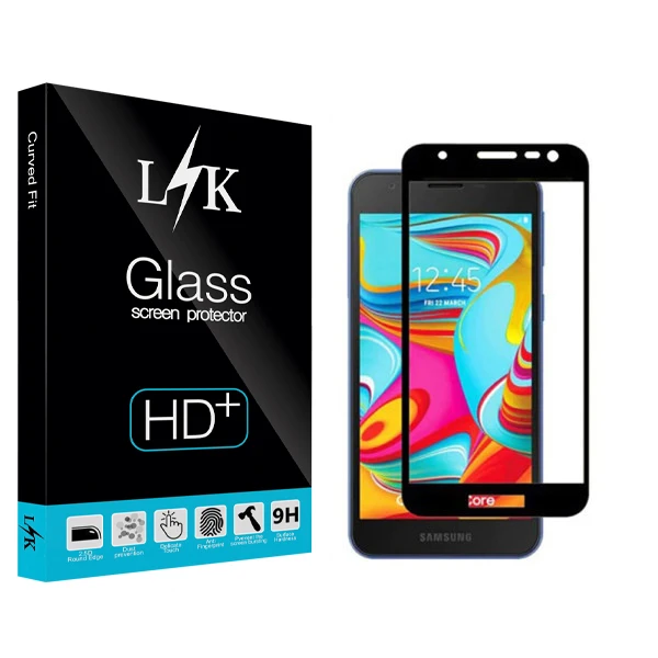 محافظ صفحه نمایش شیشه ای ال کی مدل +LITE مناسب برای گوشی موبایل سامسونگ Galaxy A2 Core