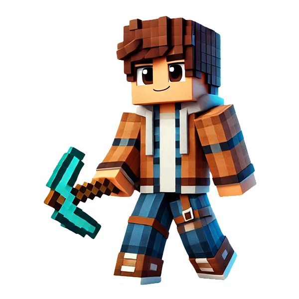 استیکر پارچه و لباس پاد آفرین طرح ماینکرافت کد 1860