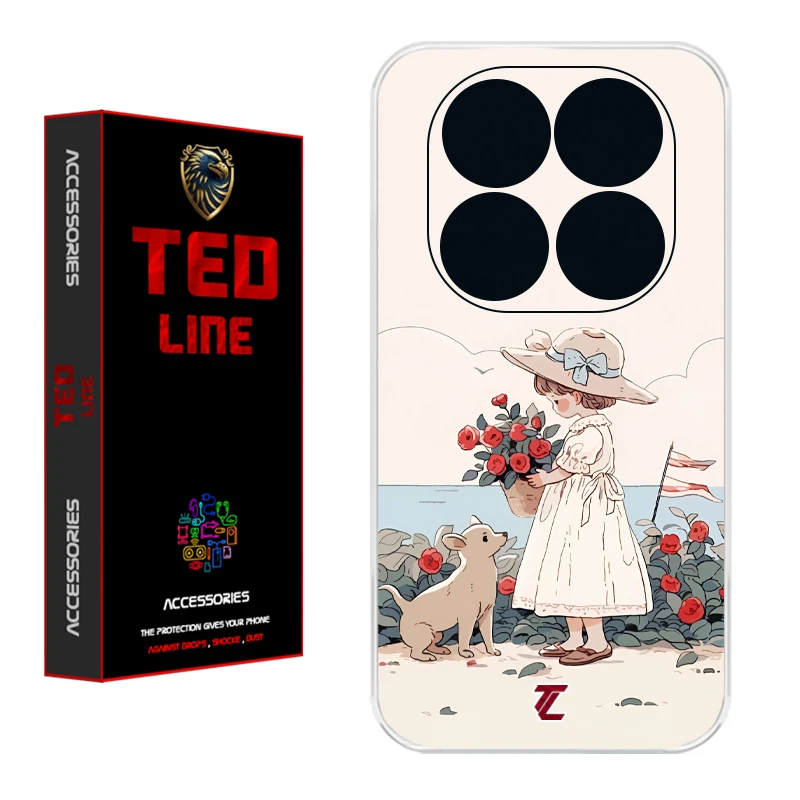 کاور تدلاین طرح دختر کد 1208 مناسب برای گوشی موبایل شیائومی Redmi Note 14 Pro Plus 5G