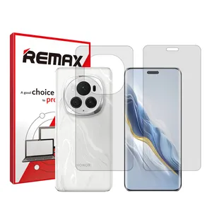 Remax clear screen protector, HyGEL model, suitable for Honor Magic 6 Pro mobile phone along with the back of the phone