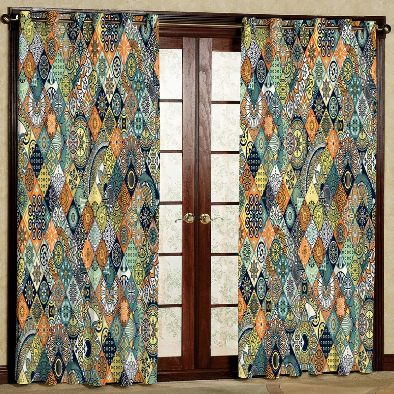 پرده مدل مخمل پانچی کد 175 سایز 140x280 سانتی متر