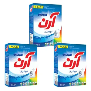 پودر ماشین لباسشویی آرن مدل Auto وزن 500 گرم بسته 3 عددی