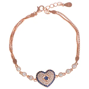 دستبند نقره زنانه کد 2329