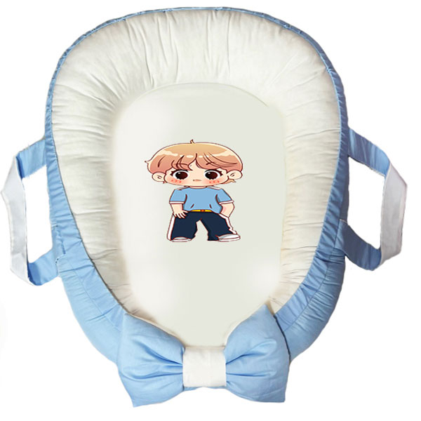 سرویس خواب سه تکه نوزاد ناریکو مدل گارد محافظ دار طرح پسربچه کد 0344