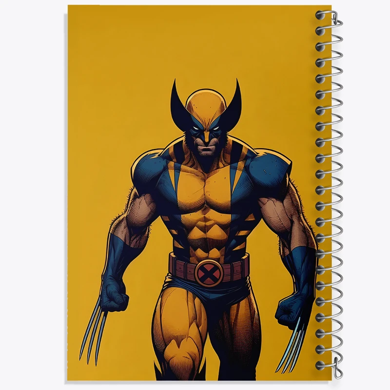 دفتر ژورنال نویسی 50 برگ خندالو مدل نقطه ای طرح ولورین (Wolverine) کد N2839