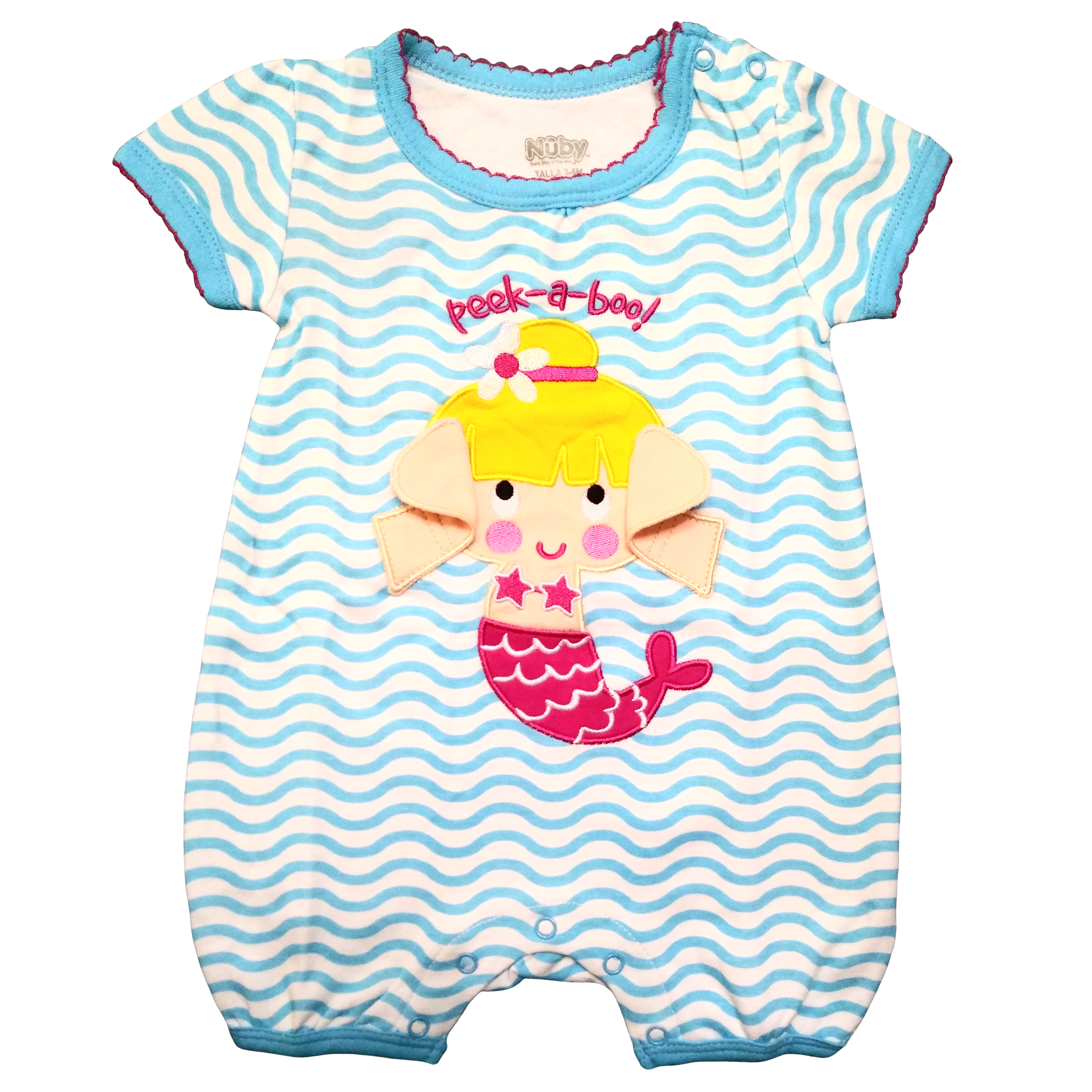 سرهمی نوزادی دخترانه نوبی طرح Mermaid کد M592